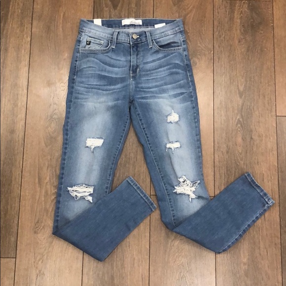 KanCan Denim - KanCan Distressed Jeans w/ Lace Detail Size US 27